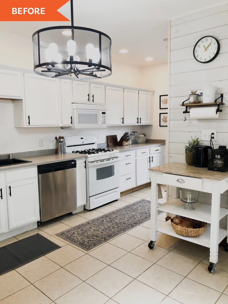 300 Kitchen Island Hack with Dresser and IKEA Finds Before and After